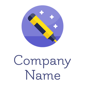 Marker pen logo on a White background - Educación