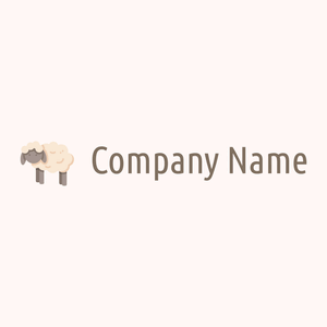 Sheep logo on a Snow background - Agricultura