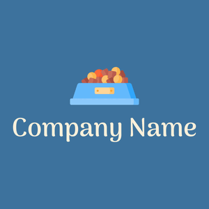 Pet bowl logo on a Mariner background - Animais e Pets