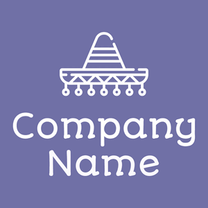 Mexican hat logo on a Scampi background - Abstrakt