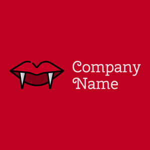 Vampire logo on a Free Speech Red background - Abstrakt
