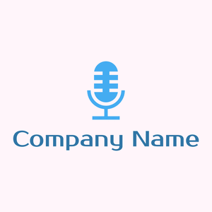 Mic logo on a Lavender Blush background - Comunicaciones