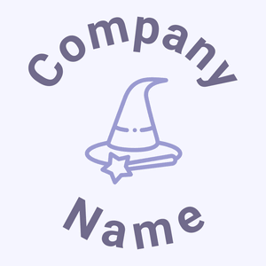 Wizard hat logo on a Ghost White background - Arte & Entretenimiento