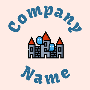 Haunted logo on a Misty Rose background - Architettura