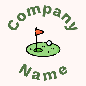Golf logo on a Snow background - Games & Recreation