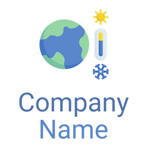 Climate change logo on a White background - Ecologia & Ambiente
