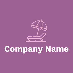 Sunbed logo on a Violet Blue background - Voyage & Hotel