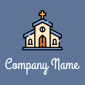 Church on a Waikawa Grey background - Religión