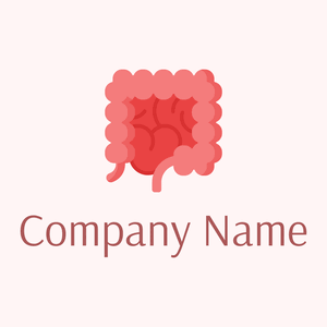 Large intestine logo on a Snow background - Hospital & Farmácia