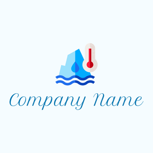 Glacier logo on a Alice Blue background - Abstrato