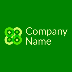 Shape on a Green background - Abstrait