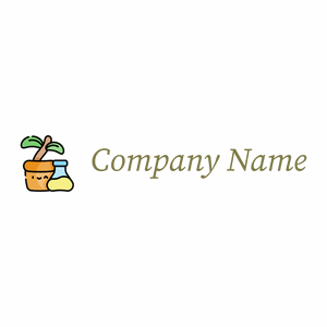 Botanic logo on a White background - Floral