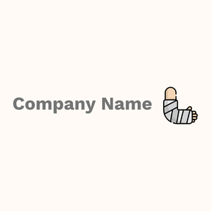 Broken arm logo on a Seashell background - Medicina & Farmacia