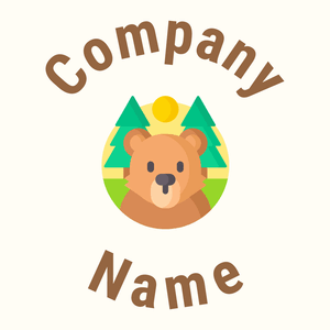 Bear logo on a Floral White background - Dieren/huisdieren