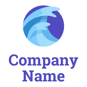 Wave logo on a White background - Abstracto