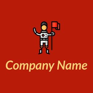 Taikonaut logo on a Venetian Red background - Tecnología