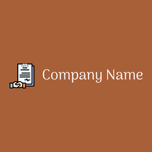 Contract logo on a Desert background - Negócios & Consultoria