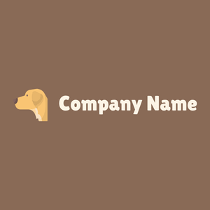 Golden retriever on a Leather background - Abstracto