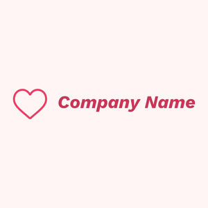 Heart logo on a Snow background - Abstrato