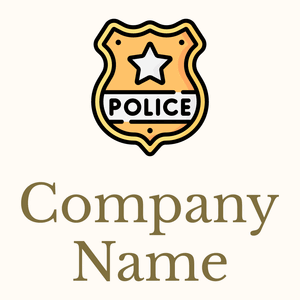 Police badge on a Floral White background - Categorieën