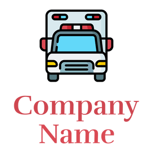 Ambulance logo on a White background - Seguridad