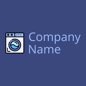Washing machine logo on a Jacksons Purple background - Limpeza & Manutenção