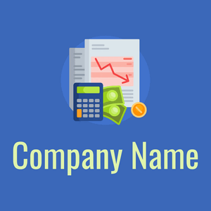 Economics logo on a Blue background - Zakelijk & Consulting
