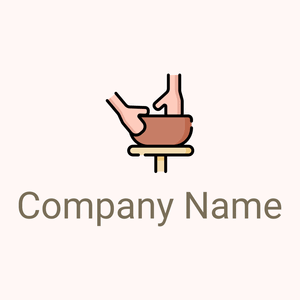 Pottery logo on a Snow background - Educación