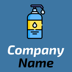 Lotion logo on a Steel Blue background - Moda & Bellezza