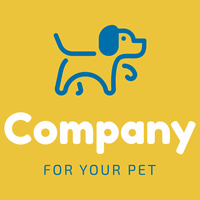 Blue dog logo - Kleinhandel