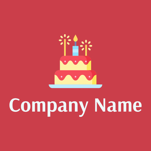 Canary Birthday cake on a Mahogany background - Cibo & Bevande