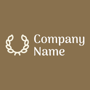 Laurel logo on a brown background - Abstracto