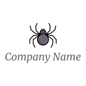 Big Outlined Spider logo on a White background - Tiere & Haustiere