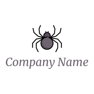 Big Outlined Spider logo on a White background - Animais e Pets