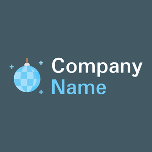 Disco ball logo on a San Juan background - Arte & Entretenimiento