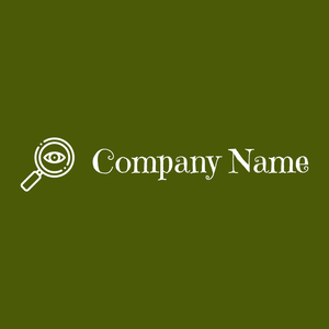 Investigate logo on a Raw Umber background - Abstrait