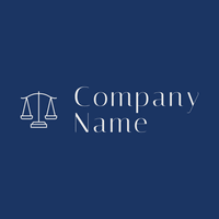 Logotipo corporativo con escala de justicia - Empresa & Consultantes Logotipo