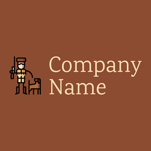 Hunter logo on a brown background - Esportes