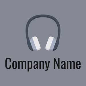 Headphones logo on a Aluminium background - Rechner