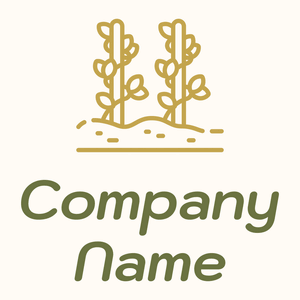 Vineyard logo on a Floral White background - Agricoltura