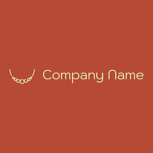 Necklace logo on a Grenadier background - Fashion & Beauty