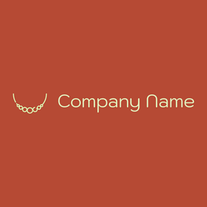 Necklace logo on a Grenadier background - Moda & Bellezza