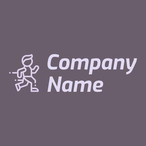 Jogging logo on a Salt Box background - Domaine sportif