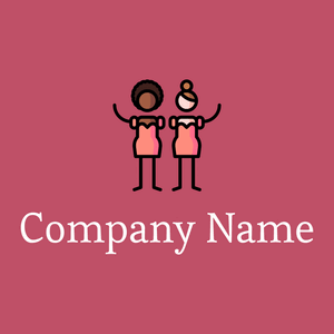 Bridesmaids logo on a Blush background - Moda & Bellezza