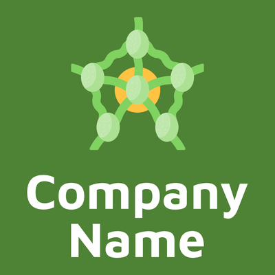 Lymph nodes logo on a Green Leaf background - Internet