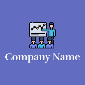 Analysis logo on a Havelock Blue background - Zakelijk & Consulting