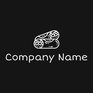 Burrito logo on a black background - Essen & Trinken