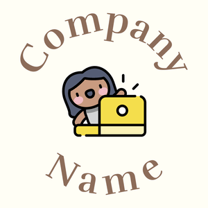 Computer logo on a Ivory background - Computadora