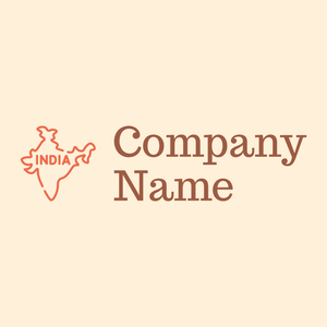 India logo on a Papaya Whip background - Reizen & Hotel