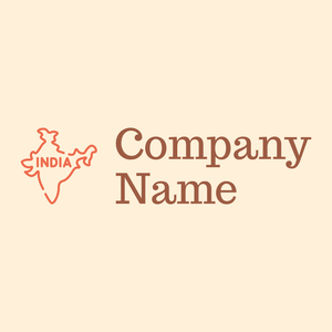 India logo on a Papaya Whip background - Viaggi & Alberghi
